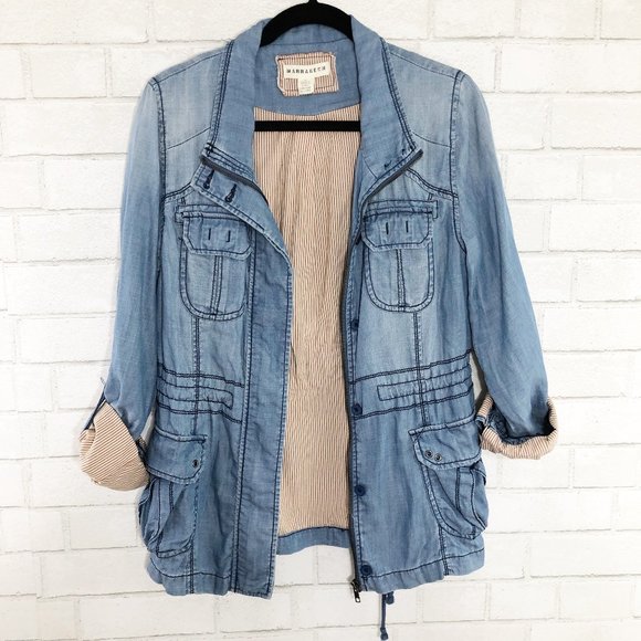 Marrakech Anthro Lined Chambray Utility 